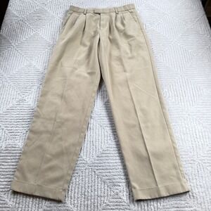 Dockers Recode Trousers Mens 32x32 Tan Textured Straight Pants Old Money VTG Y2K